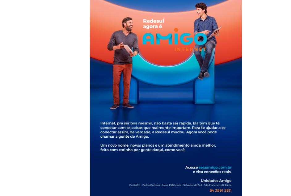 Redesul agora é AMIGO